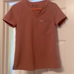 Figs Scrub Top Mauve